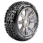 Louise RC B-Mazinger 1/8 FR/RR Soft Hex 17mm Spoke Black Chrome L-T3108SBC