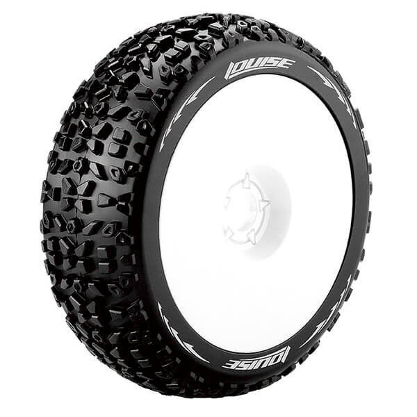 L-T3108SW Louise RC B-Mazinger 1/8 FR/RR Soft Hex 17mm White L-T3108SW - Image 1