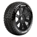 Louise RC B-Pirate 1/8 FR/RR Super Soft Hex 17mm Spoke Black L-T3126VB