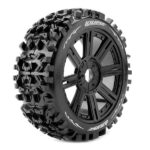 Louise RC B-Pioneer 1/8 FR/RR Soft Hex 17mm Spoke Black L-T3130SB