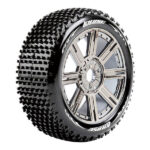 Louise RC B-Hornet 1/8 FR/RR Super Soft Hex 17mm Spoke Black Chrome L-T3150VBC