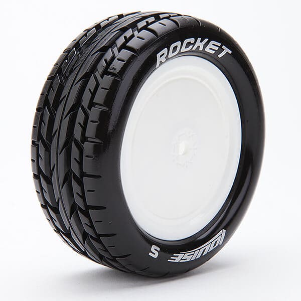 L-T3186SWKF Louise RC E-Rocket 1/10 4Wd/Fr Soft Kyosho Hex 12mm White L-T3186SWKF - Image 1