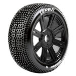 Louise RC B-Viper 1/8 FR/RR Soft Hex 17mm Spoke Black L-T3194SB