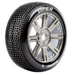 Louise RC B-Viper 1/8 FR/RR Soft Hex 17mm Spoke Black Chrome L-T3194SBC