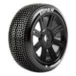 Louise RC B-Viper 1/8 FR/RR Super Soft Hex 17mm Spoke Black L-T3194VB