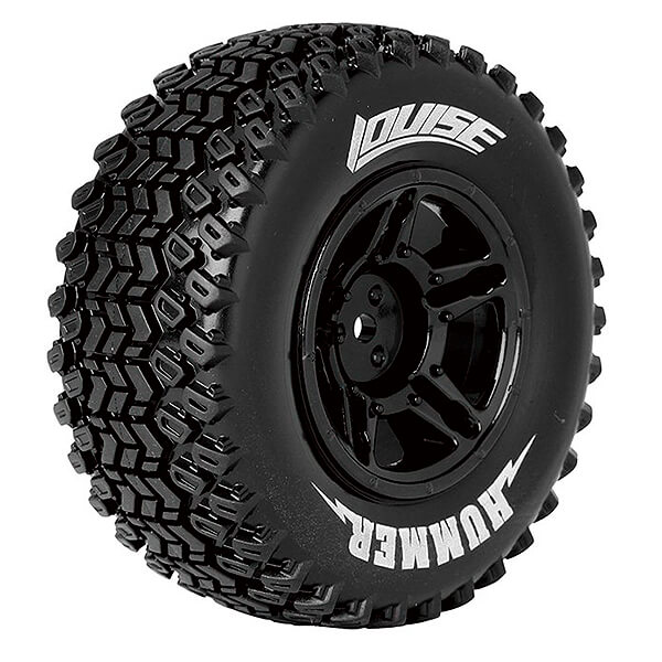 L-T3224SBM Louise RC SC-Hummer 1/10 FR/RR Soft Arrma Senton 6S Hex 17 Black L-T3224SBM - Image 1