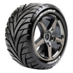 Louise RC T-Rocket 1/8 FR/RR 0 Offset Black Chrome L-T3250SBC