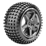 Louise RC T-Rock 1/8 FR/RR 0 Offset Black Chrome L-T3251SBC