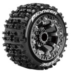 Louise RC ST-Pioneer 1/16 Soft Spoke Black Chrome Trx 1 16 L-T3278SBC