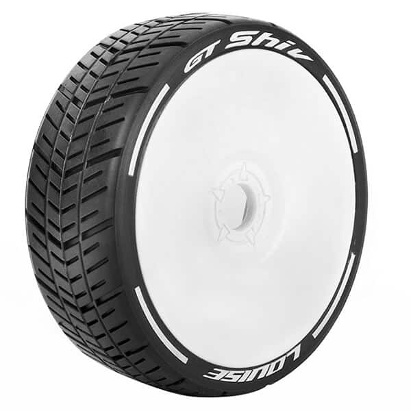 L-T3284SW Louise RC GT-Shiv 1/8 FR/RR Soft Hex 17mm White L-T3284SW - Image 1