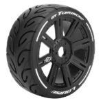 Louise RC GT-Tarmac 1/8 FR/RR Soft Hex 17mm Spoke Black L-T3285SB