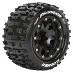 Louise RC MT-Pioneer 1/10 Soft Bead-Lock/1/2 Offset Hex 12M Black L-T3308SBH