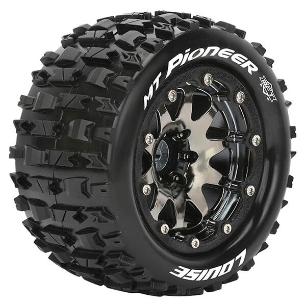 L-T3308SBM Louise RC MT-Pioneer 1/10 Soft Hex 14mm Black Arrma Granite Black L-T3308SBM - Image 1