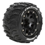 Louise RC MT-Cyclone 1/10 Soft Bead-Lock/0 Offset Hex 12mm Black L-T3310SB