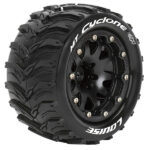 Louise RC MT-Cyclone 1/10 Soft Bead-Lock/1/2 Offset Hex 12M Black L-T3310SBH