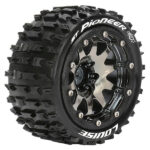 Louise RC ST-Pioneer 1/10 Soft Bead-Lock/0 Offset Hex 12mm Blk Chrome L-T3312SBC