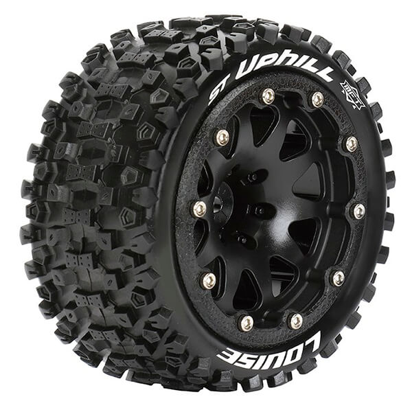 L-T3313SB Louise RC ST-Uphill 1/10 Soft Bead-Lock/0 Offset Hex 12mm Black L-T3313SB - Image 1