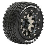Louise RC ST-Hummer 1/10 Soft Bead-Lock 0 Offset Hex 12mm Blk Chrome L-T3314SBC