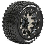 Louise RC ST Hummer 1/10 Soft BeadLock 1/2 Offset Hex 12mm Blk Chrom L-T3314SBCH