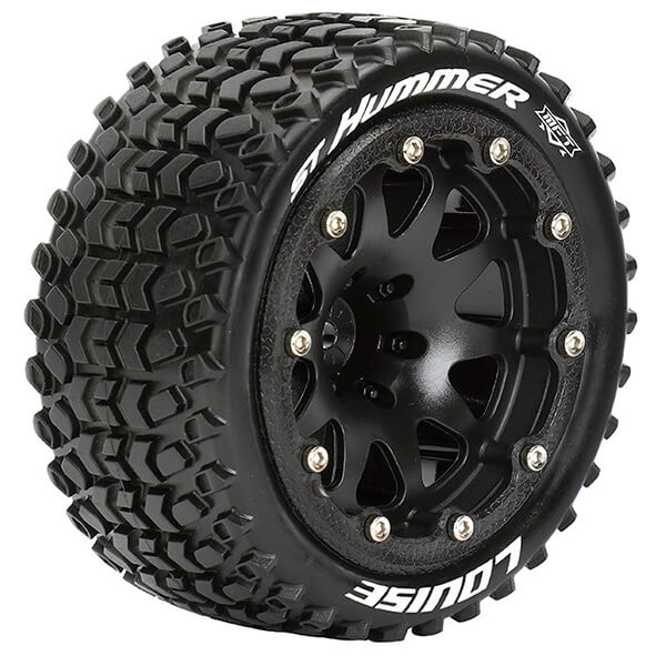 L-T3314SBH Louise RC ST-Hummer 1/10 Soft Bead-Lock/1/2 Offset Hex 12mm Black L-T3314SBH - Image 1