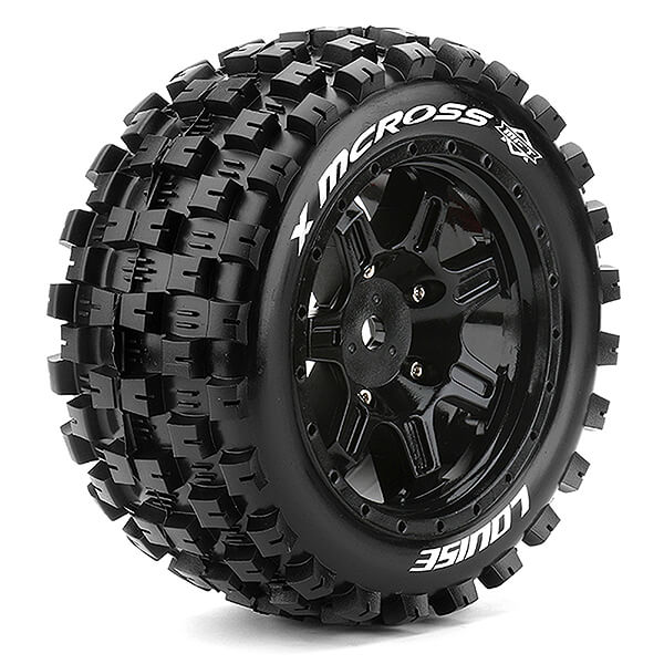 L-T3352BM Louise RC X-MCRoss Black Arrma Kraton 8S Mounted 24mm Hex L-T3352BM - Image 1