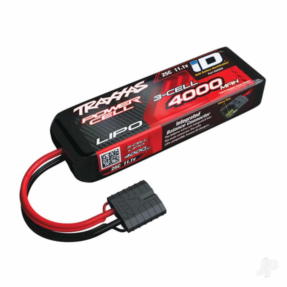 TRX2849X Traxxas LiPo 4000mAh 11.1V 3S 25C iD Power Cell Battery TRX2849X - Image 1