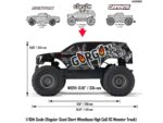 Arrma Gorgon 2WD Monster Truck 1/10th Ready-To-Assemble Kit Gunmetal ARA3230SKT1 - Image 8