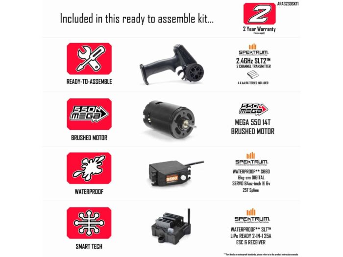 Arrma Gorgon 2WD Monster Truck 1/10th Ready-To-Assemble Kit Gunmetal ARA3230SKT1 - Image 25