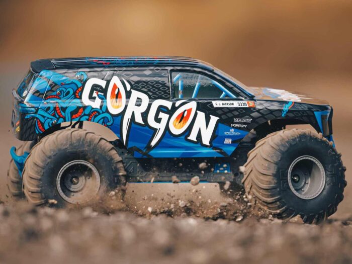Arrma Gorgon 2WD Monster Truck 1/10th Ready-To-Assemble Kit Gunmetal ARA3230SKT1 - Image 49