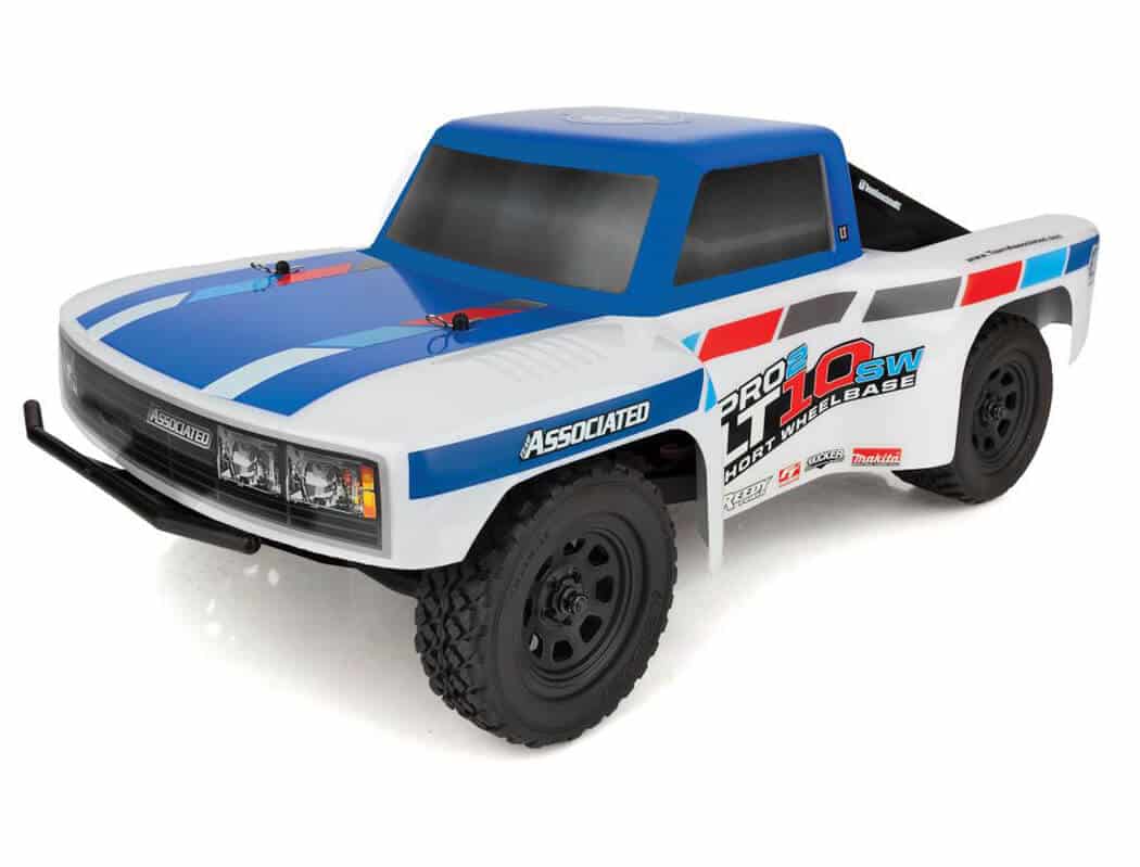 gallery1-3 Team Associated Pro2 LT10Sw Short Course Truck RTR Blue/White AS70022 - Image 1
