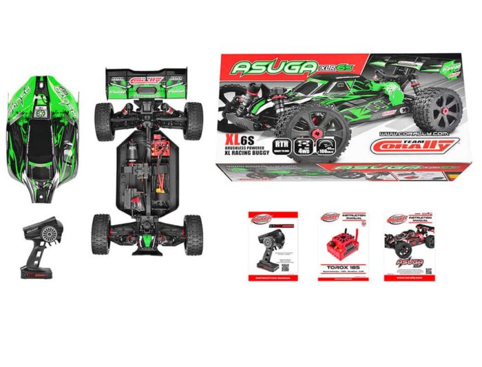 Corally Asuga XLR 6S Brushless Buggy RTR - Green C-00288-G - Image 6