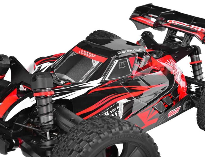 Corally Asuga XLR 6S Roller Buggy Chassis - Red C-00488-R - Image 7