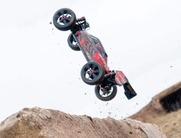 Corally Asuga XLR 6S Roller Buggy Chassis - Red C-00488-R - Image 12