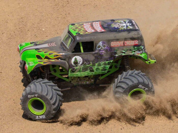 The Losi 4WD Mini LMT brings monster truck excitement to RC in a