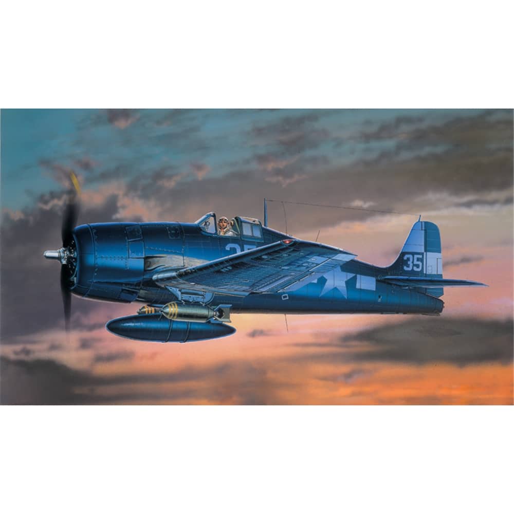 12481 Academy 1:72 F6F-3/5 Hellcat Plastic Model 12481 - Image 1
