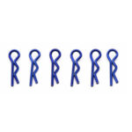 Team Associated Factory Team Body Clips Metallic Blue AS1736