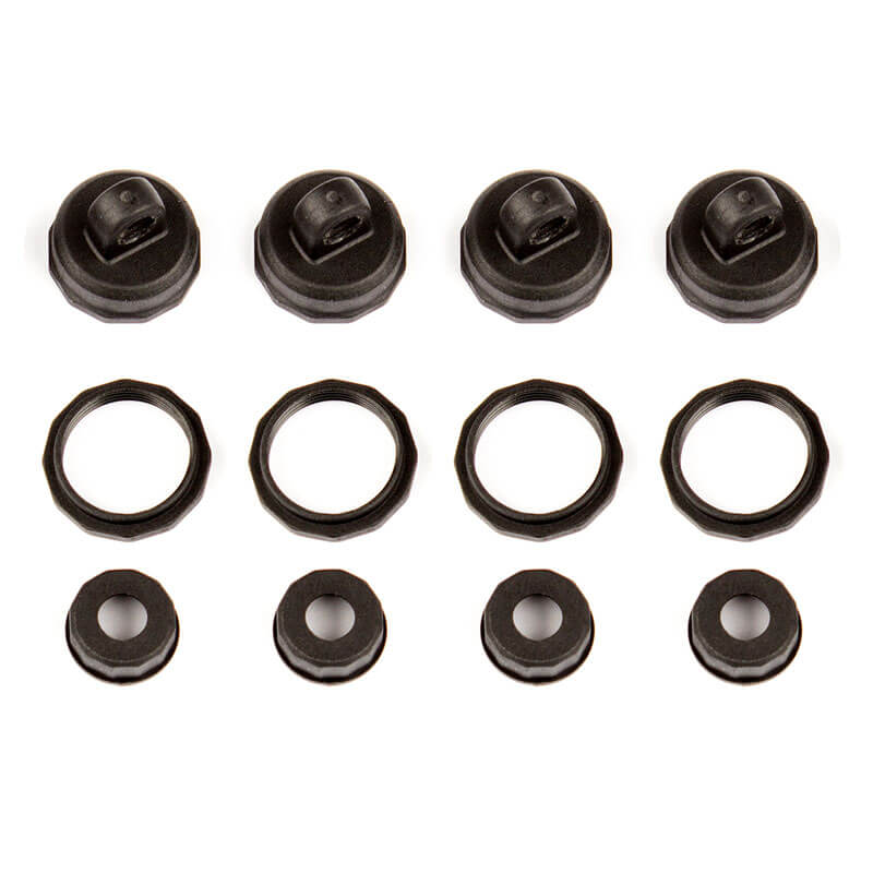 AS21536 Team Associated Reflex 14B/14T Shock Caps & Collars AS21536 - Image 1