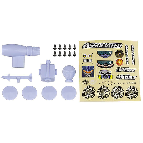 AS21615 Team Associated Nano Sport Space Pack White AS21615 - Image 1