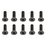 Team Associated M3 X 10 Flat Head Hex Screw (10) AS25202