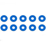 Team Associated Bulkhead Washers 7.8 X 0.5mm Blue Aluminium X10 AS31384