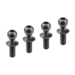 Corally Ball End Dia. 4.8mm Thread 6mm Steel 4 Pcs C-00140-016