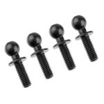 Corally Ball End Dia. 4.8mm Thread 8mm Steel 4 Pcs C-00140-030