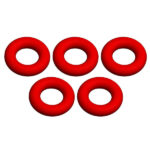 Corally Oring Silicone 4X8mm 5 Pcs C-00180-188 - Image 2