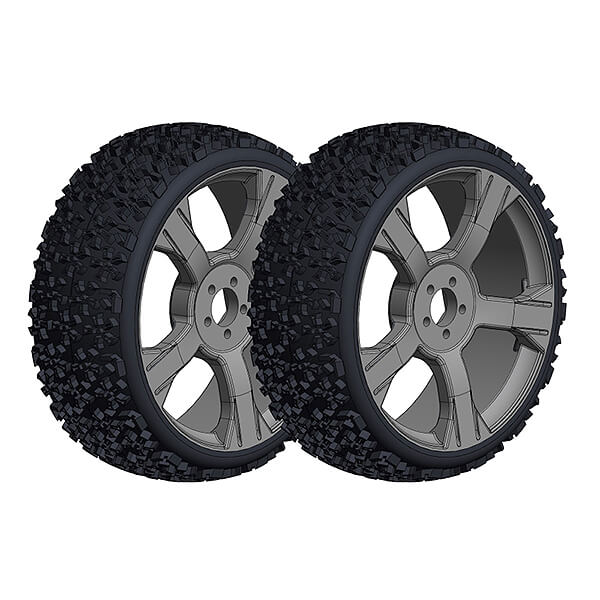 C-00180-376 Corally Offroad 1/8 Buggy Tire S Ninja Low Profile Glued On B C-00180-376 - Image 1