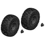 Corally Tire And Rim Set Truck Black Rims 1 Pair C-00250-092-B