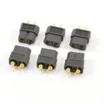 Centro Xt-60 Black Female Connectors (6Pc) C0351