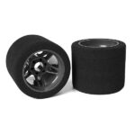 Corally Attack Foam Tires 1/8 Ssx8 35 Shore Rear 72mm Carbon C-14718-35