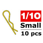 Corally Body Clips 45 Bent Sm All Gold 10 Pcs C-35104