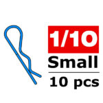 Corally Body Clips 45 Bent Sm All Blue 10 Pcs C-35105