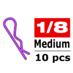 Corally Body Clips 45 Bent Me Dium Purple 10 Pcs C-35113
